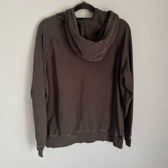 The North Face Hoodie Women’s Size L Hoodie Black with White Logo - Picture 3 of 3